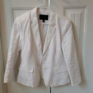 White Linen Summer Blazer from Banana Republic